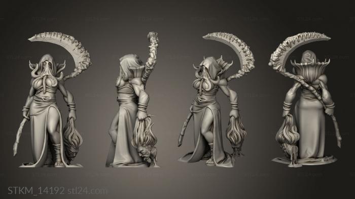 Figurines heroes, monsters and demons (Illithid, STKM_14192) 3D models for cnc