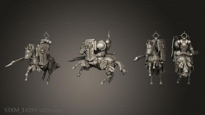 Figurines heroes, monsters and demons (Imperial Cavalry Back Halo, STKM_14199) 3D models for cnc