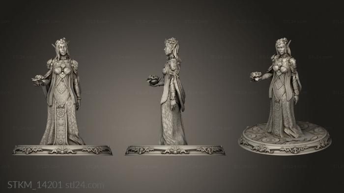 Figurines heroes, monsters and demons (Awakening Divine Cedhelieth, STKM_14201) 3D models for cnc