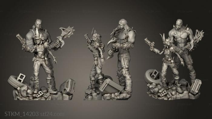 Figurines heroes, monsters and demons (Craig Tina Split, STKM_14203) 3D models for cnc