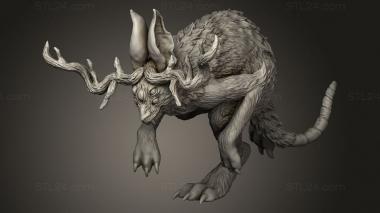 Figurines heroes, monsters and demons (Jackalope, STKM_14204) 3D models for cnc