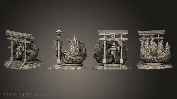 Figurines heroes, monsters and demons (Inari, STKM_14212) 3D models for cnc