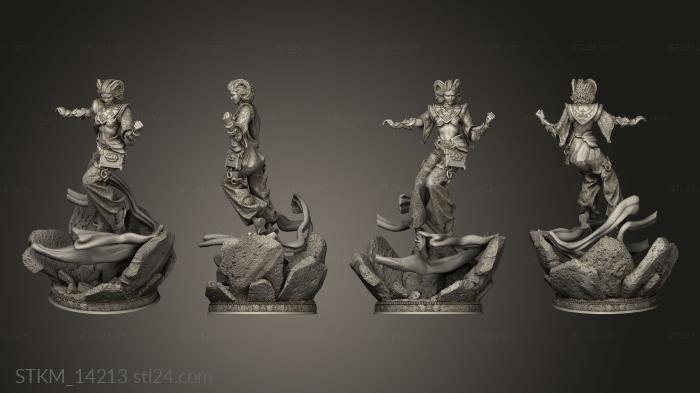 Статуэтки герои, монстры и демоны (Иная, STKM_14213) 3D модель для ЧПУ станка