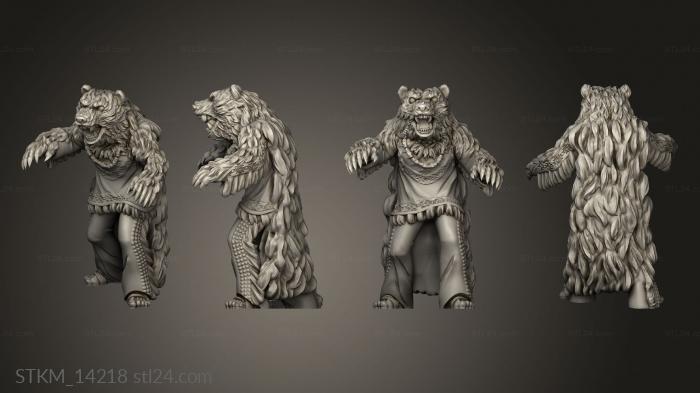 Figurines heroes, monsters and demons (Indians Skin, STKM_14218) 3D models for cnc