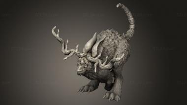 Figurines heroes, monsters and demons (Jackalope, STKM_14223) 3D models for cnc