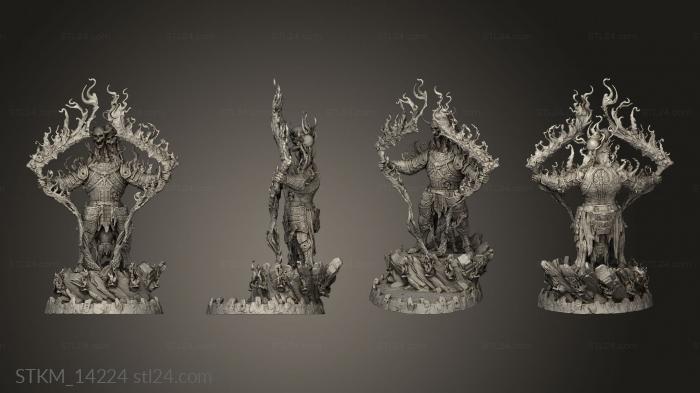 Figurines heroes, monsters and demons (Infernal Triad Inferno, STKM_14224) 3D models for cnc
