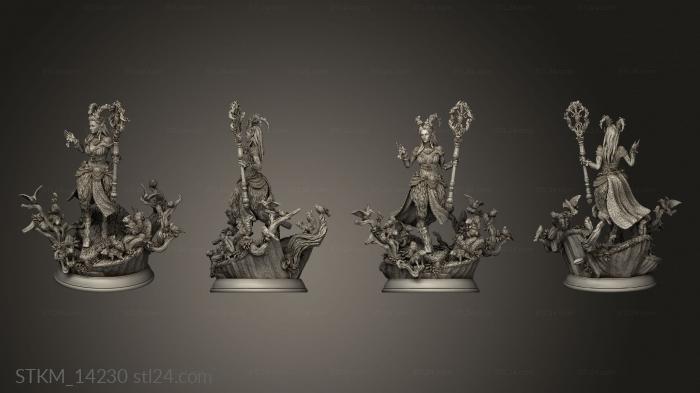 Статуэтки герои, монстры и демоны (Пробуждающийся Божественный Ренмаэт, STKM_14230) 3D модель для ЧПУ станка