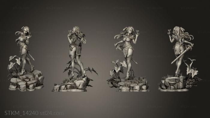 Figurines heroes, monsters and demons (Lewd Crate Heilog Bush, STKM_14240) 3D models for cnc