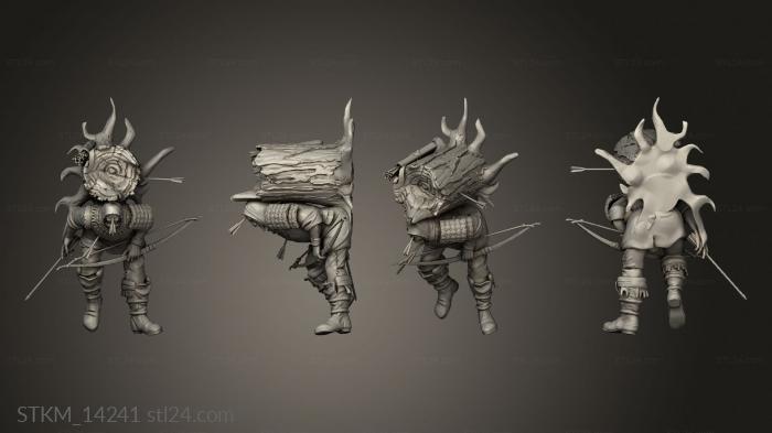 Figurines heroes, monsters and demons (Injured Villagers Villager, STKM_14241) 3D models for cnc