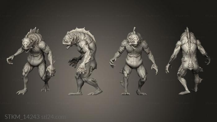 Figurines heroes, monsters and demons (Innsmouth Investigators DEEPONE, STKM_14243) 3D models for cnc