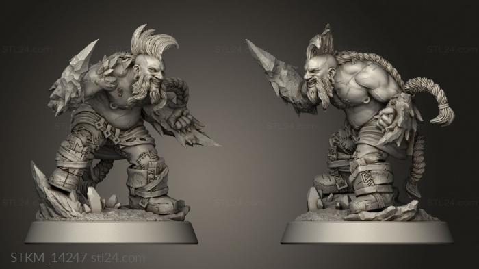 Figurines heroes, monsters and demons (Kragudur Clan Claus, STKM_14247) 3D models for cnc