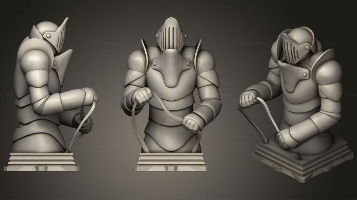 Figurines heroes, monsters and demons (Fate Zero Rider Class Chess Piece, STKM_1425) 3D models for cnc