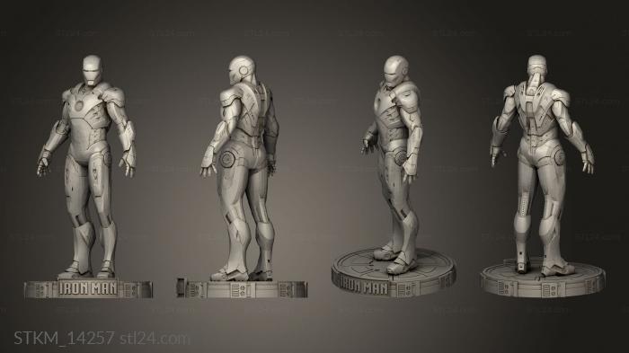 Figurines heroes, monsters and demons (Iron Man MK Standing, STKM_14257) 3D models for cnc