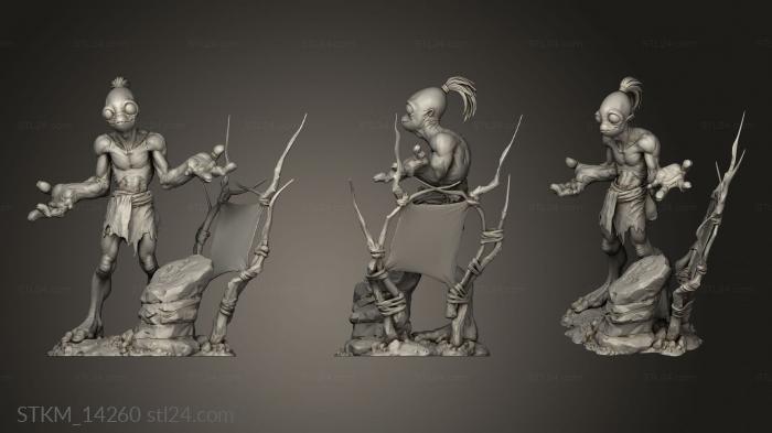 Figurines heroes, monsters and demons (Prey ABE, STKM_14260) 3D models for cnc