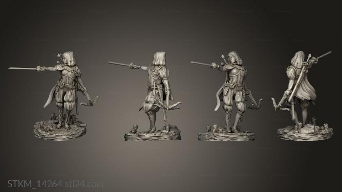 Figurines heroes, monsters and demons (Elisabetta the Dawn foot, STKM_14264) 3D models for cnc