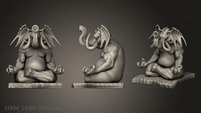 Figurines heroes, monsters and demons (Impostor Elephant God City Huge, STKM_14285) 3D models for cnc