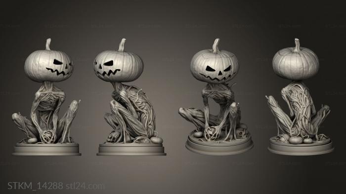 Figurines heroes, monsters and demons (Monster Pumpkin, STKM_14288) 3D models for cnc