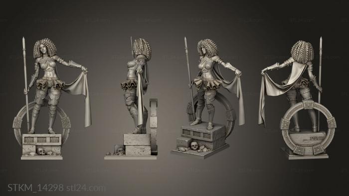 Figurines heroes, monsters and demons (Iza, STKM_14298) 3D models for cnc