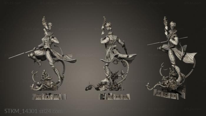 Figurines heroes, monsters and demons (Marvel Gambit Sculpture Statue Xpose Gambito, STKM_14301) 3D models for cnc