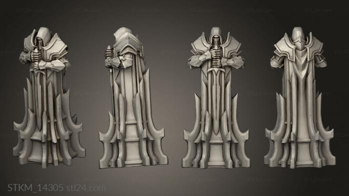 Figurines heroes, monsters and demons (Paladin Chess Black pawn, STKM_14305) 3D models for cnc