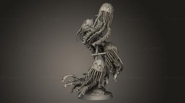 Figurines heroes, monsters and demons (JellyFish Fish, STKM_14311) 3D models for cnc