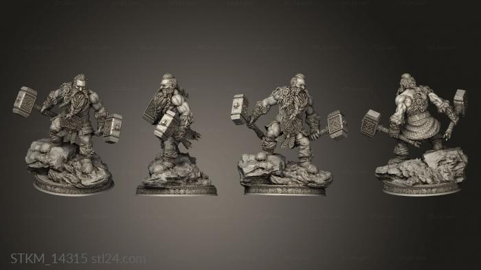 Figurines heroes, monsters and demons (Mathias Rend, STKM_14315) 3D models for cnc