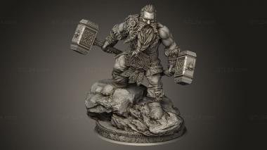 Figurines heroes, monsters and demons (Mathias Rend, STKM_14315) 3D models for cnc