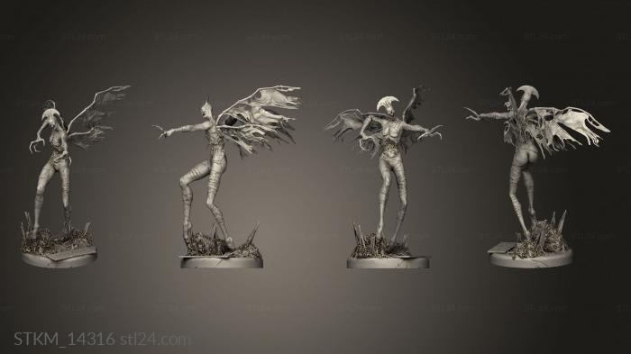 Статуэтки герои, монстры и демоны (Статуя в Утробе матери, STKM_14316) 3D модель для ЧПУ станка