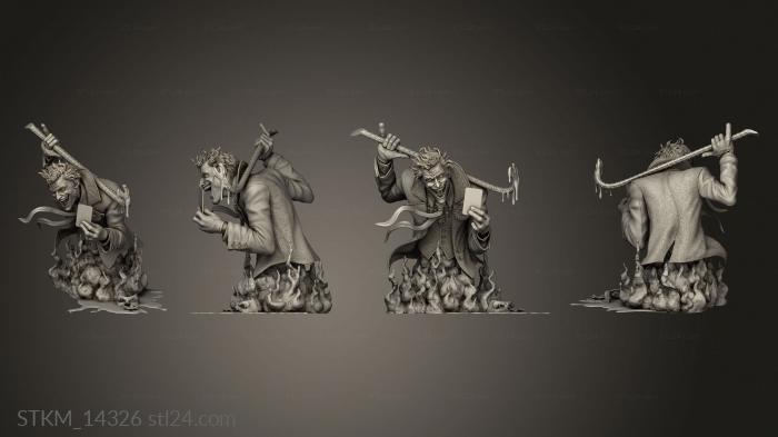 Статуэтки герои, монстры и демоны (Джокер Лучано Берутти ноц, STKM_14326) 3D модель для ЧПУ станка