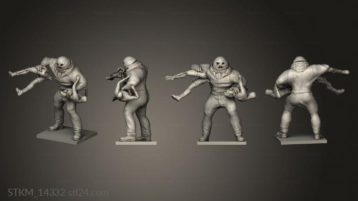 Figurines heroes, monsters and demons (juggernaut deadpool, STKM_14332) 3D models for cnc
