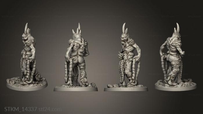 Статуэтки герои, монстры и демоны (Чумные Демоны, STKM_14337) 3D модель для ЧПУ станка