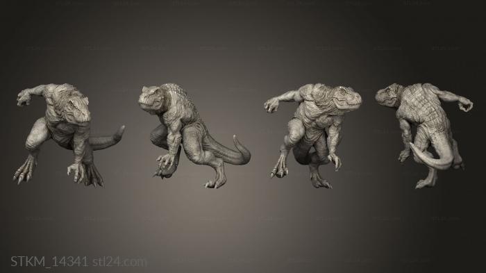 Figurines heroes, monsters and demons (World Agama Rising Old Bed Claws, STKM_14341) 3D models for cnc