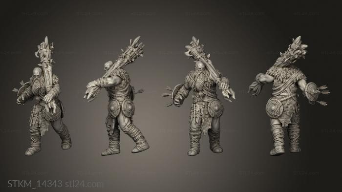 Figurines heroes, monsters and demons (Journey to Valhalla Forderung Half Giant, STKM_14343) 3D models for cnc