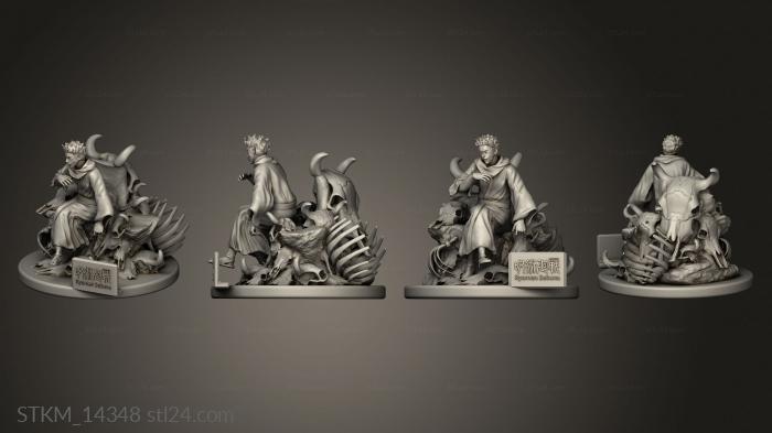 Figurines heroes, monsters and demons (jujutsu kaisen sukuna ryomen ryomening, STKM_14348) 3D models for cnc