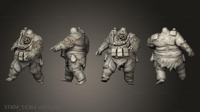 Figurines heroes, monsters and demons (Living Nightmares Eats EC, STKM_14364) 3D models for cnc