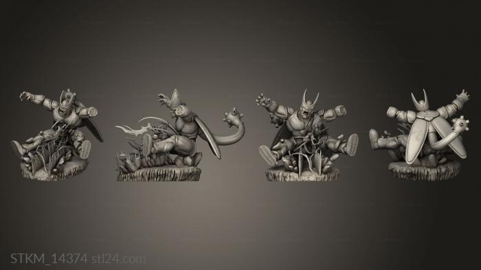 Figurines heroes, monsters and demons (Kaidan Cell Max vs Gokhan Beast Diorama, STKM_14374) 3D models for cnc