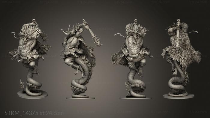 Figurines heroes, monsters and demons (Kaido, STKM_14375) 3D models for cnc