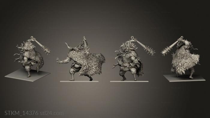 Figurines heroes, monsters and demons (KAIDO TO, STKM_14376) 3D models for cnc