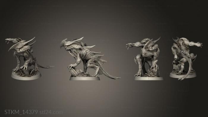 Figurines heroes, monsters and demons (Kaiju, STKM_14379) 3D models for cnc