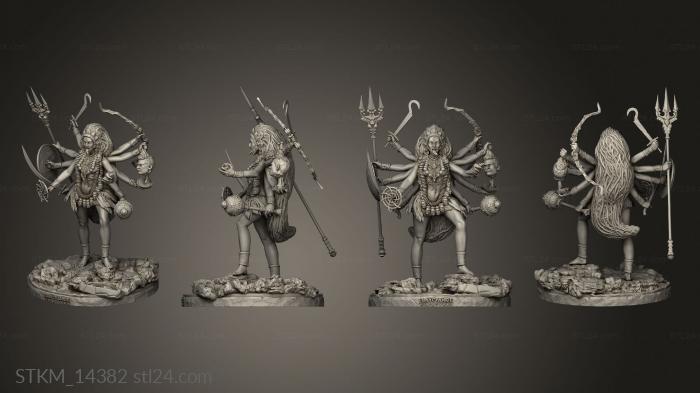 Статуэтки герои, монстры и демоны (Кали, STKM_14382) 3D модель для ЧПУ станка