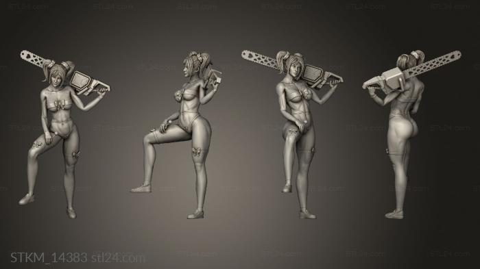 Figurines heroes, monsters and demons (Lollipop Chainsaw NSFW chest, STKM_14383) 3D models for cnc