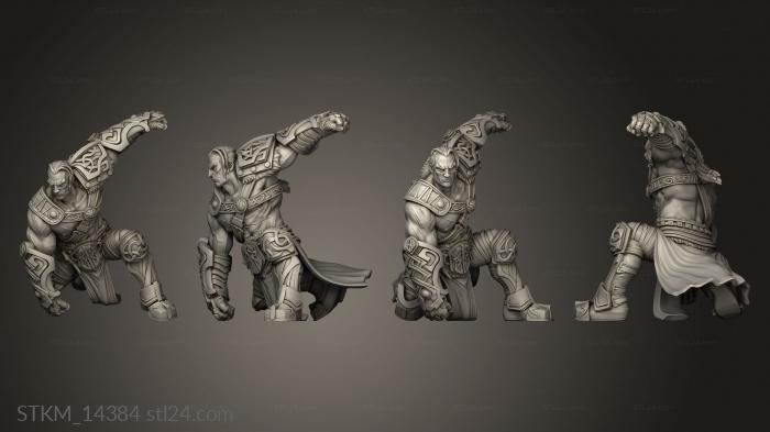 Статуэтки герои, монстры и демоны (Каргат Голиаф, STKM_14384) 3D модель для ЧПУ станка