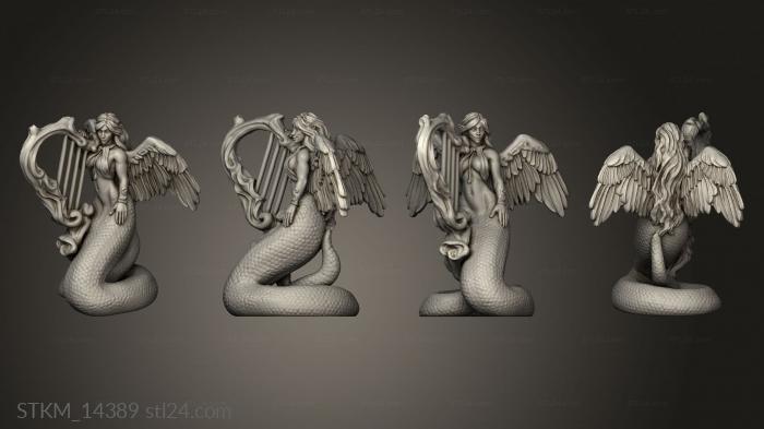 Figurines heroes, monsters and demons (Heaven Hath Lillend, STKM_14389) 3D models for cnc