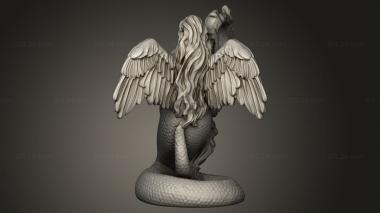 Figurines heroes, monsters and demons (Heaven Hath Lillend, STKM_14389) 3D models for cnc