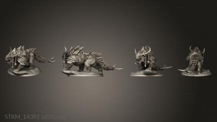 Figurines heroes, monsters and demons (kari Wild And Unmounted Araki, STKM_14392) 3D models for cnc