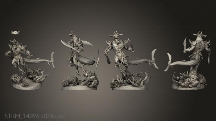 Figurines heroes, monsters and demons (Karkhari, STKM_14396) 3D models for cnc