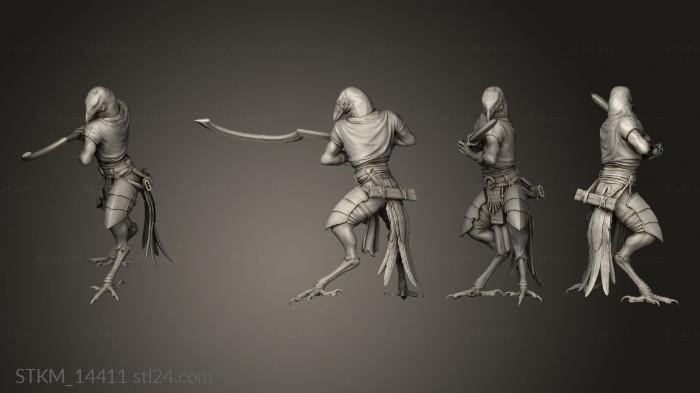Figurines heroes, monsters and demons (Kenku Soldiers Lord The Soldier Khopesh Mid Guard, STKM_14411) 3D models for cnc