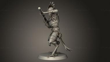 Figurines heroes, monsters and demons (Kenku Soldiers Lord The Soldier Naginata Pierce, STKM_14412) 3D models for cnc