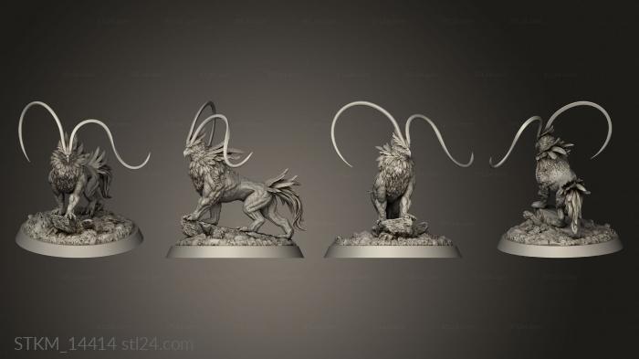 Figurines heroes, monsters and demons (Moon Glaive Mountain Griffin, STKM_14414) 3D models for cnc
