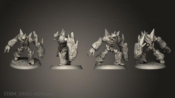 Статуэтки герои, монстры и демоны (Лунная Глефа Каменного Голиафа, STKM_14415) 3D модель для ЧПУ станка